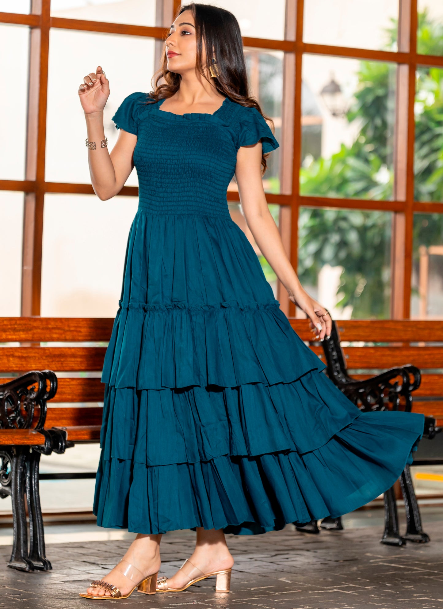 Navy Blue Long Stylish Maxi Dress