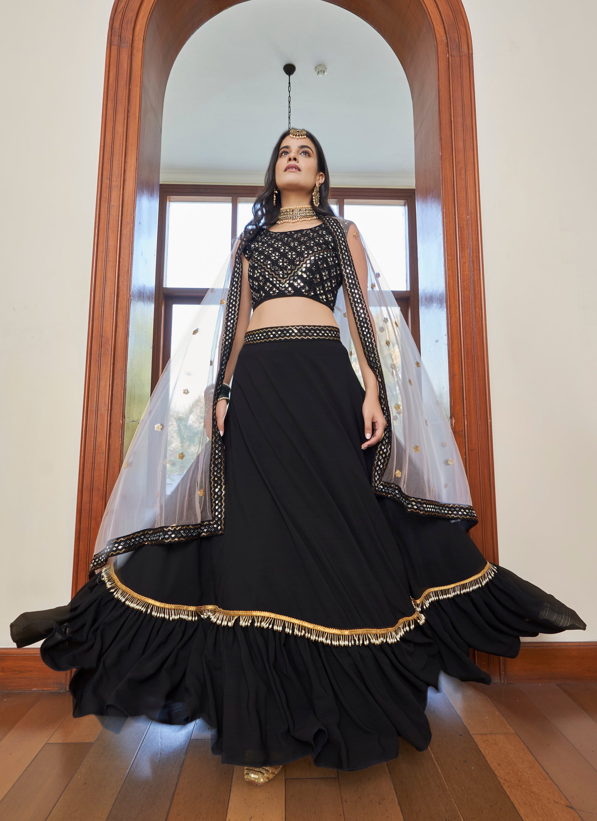 Designer Black Lehenga Choli With Zari and Multiple Sequence Embroidery  Work for Woman Party Wear Lehenga Choli With Dupatta - Etsy