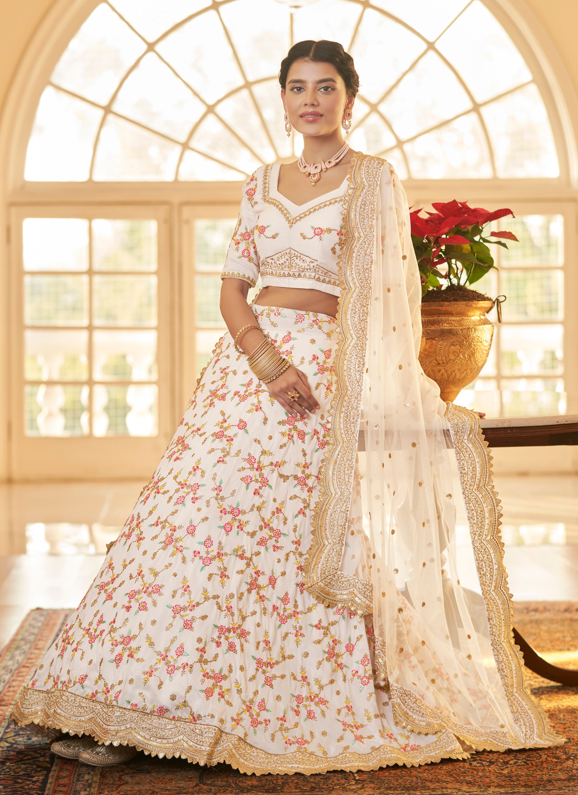 Buy REKHA Designer White Lehenga Choli Party Wear Lehenga Choli Indian  Wedding Wear Lehenga 12 Online at desertcartINDIA